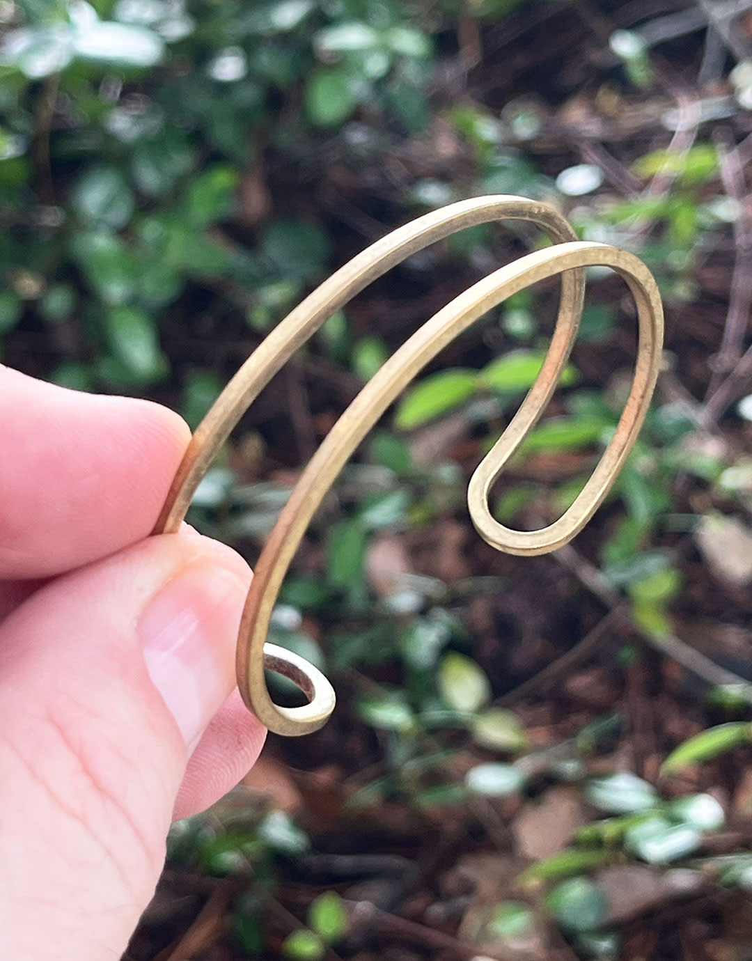 MSBR1032 = Brass Bracelet Cuff Open 1/2'' Wide