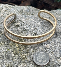 MSBR1032 = Brass Bracelet Cuff Open 1/2'' Wide