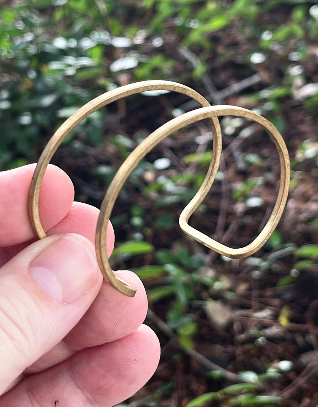 MSBR1034 = Brass Bracelet Cuff Open 1'' Wide