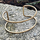 MSBR1034 = Brass Bracelet Cuff Open 1'' Wide