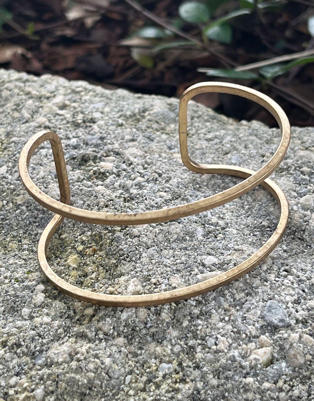 MSBR1034 = Brass Bracelet Cuff Open 1'' Wide
