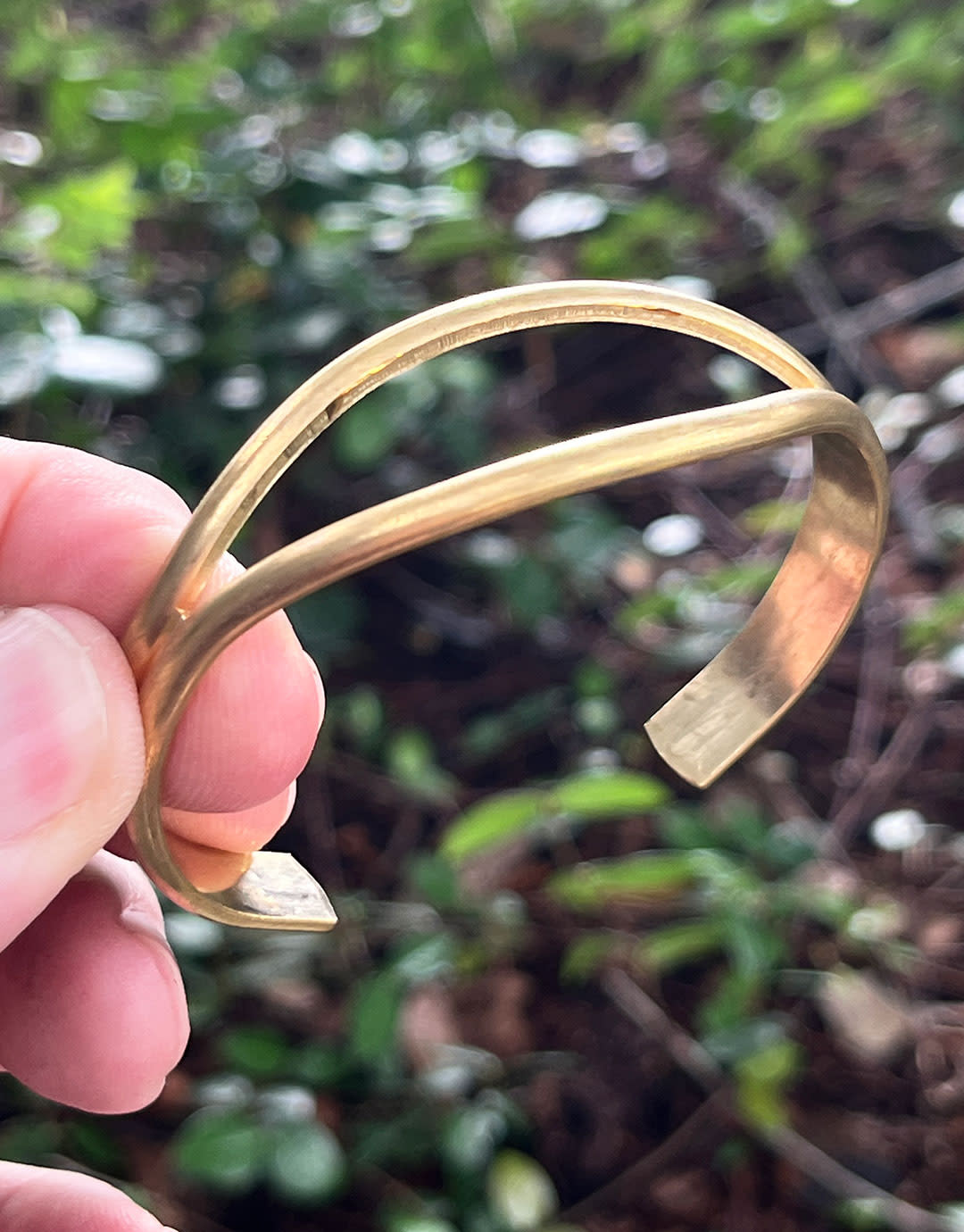MSBR1039 = Brass Bracelet Cuff Open Eye 2'' x 3/4'' Wide