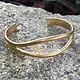 MSBR1039 = Brass Bracelet Cuff Open Eye 2'' x 3/4'' Wide