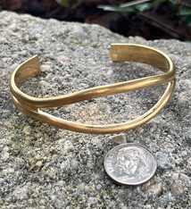 MSBR1039 = Brass Bracelet Cuff Open Eye 2'' x 3/4'' Wide