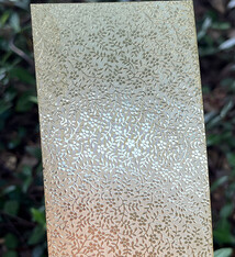 BSP247 "Mini Floral" Patterned Brass Sheet 2-1/2" Wide