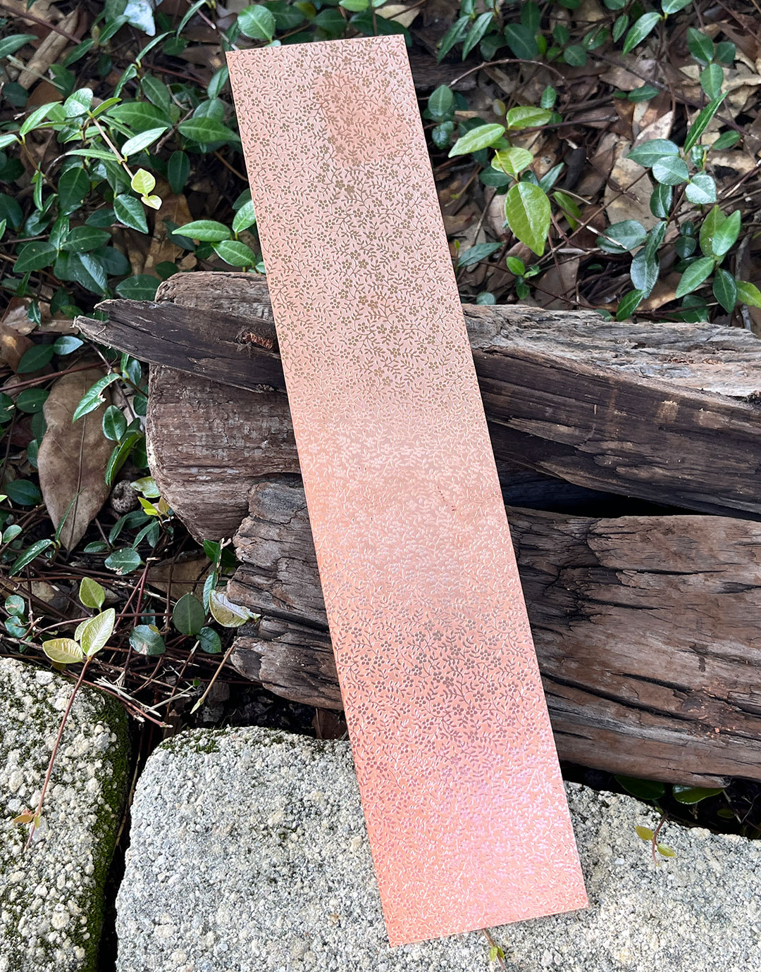 CSP247 "Mini Floral" Patterned Copper Sheet 2-1/2" Wide