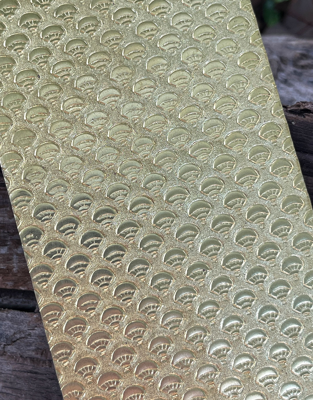 BSP249 "Balloon" Patterned Brass Sheet 2-1/2" Wide