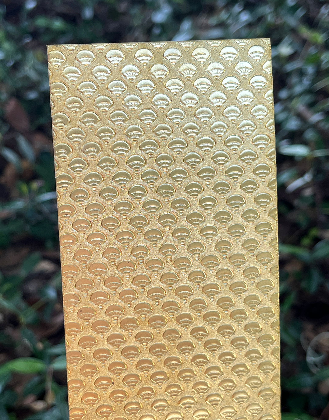 BSP249 "Balloon" Patterned Brass Sheet 2-1/2" Wide