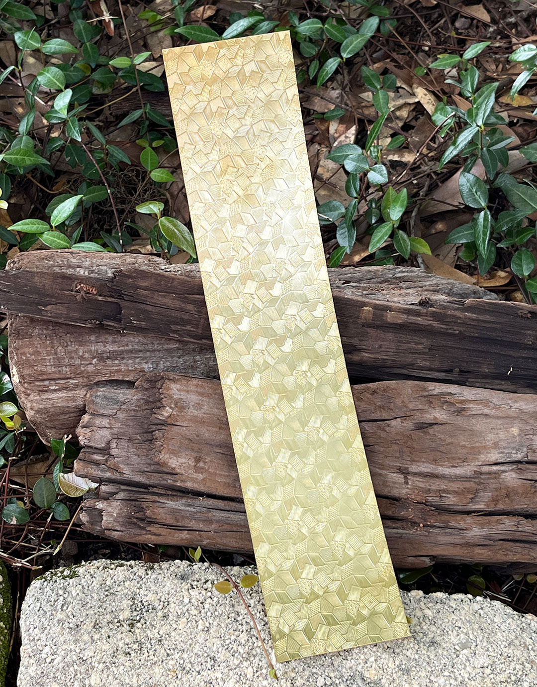 BSP250 "Multi Geometric" Patterned Brass Sheet 2-1/2" Wide