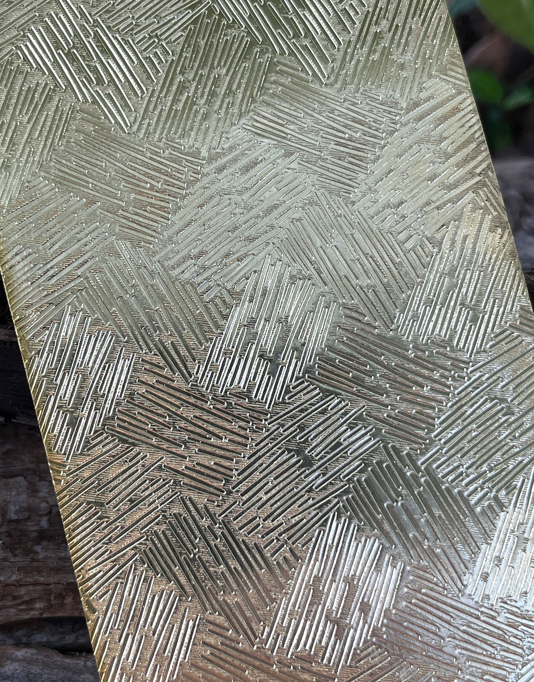 BSP251 "Paper Cut" Patterned Brass Sheet 2-1/2" Wide