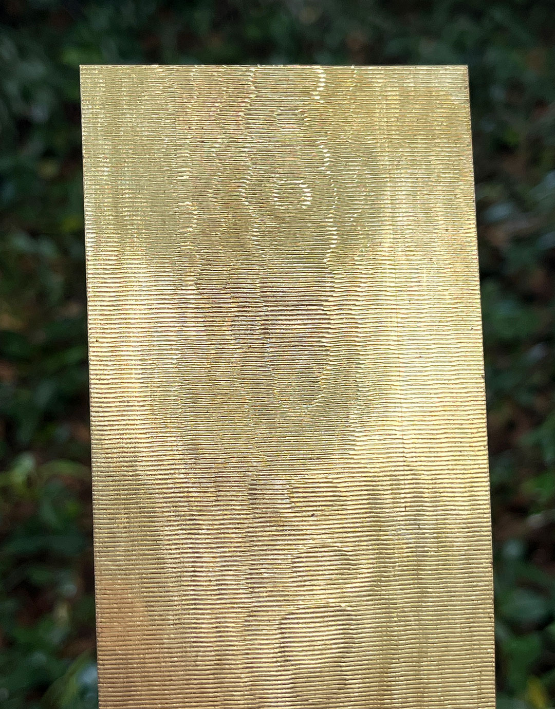 BSP255 "Bamboo" Patterned Brass Sheet 2-1/2" Wide