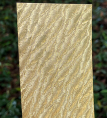 BSP254 "Clouds" Patterned Brass Sheet 2-1/2" Wide