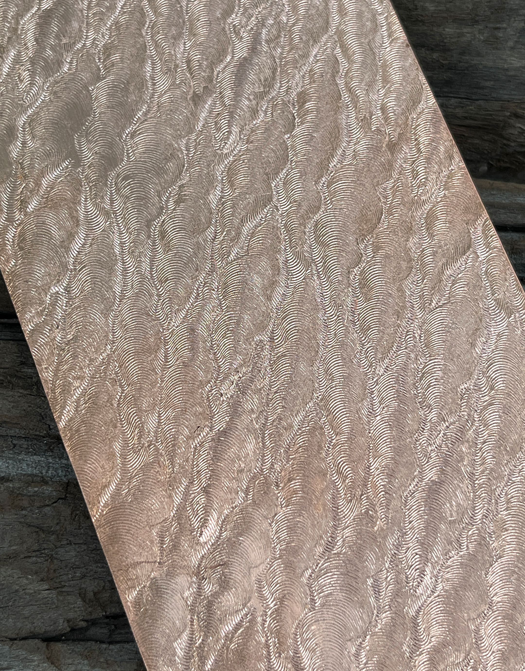 CSP254 "Cloud" Patterned Copper Sheet 2-1/2" Wide