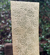 BSP243 "Rose" Patterned Brass Sheet 2-1/2" Wide