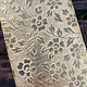 BSP244 "Floral" Patterned Brass Sheet 2-1/2" Wide