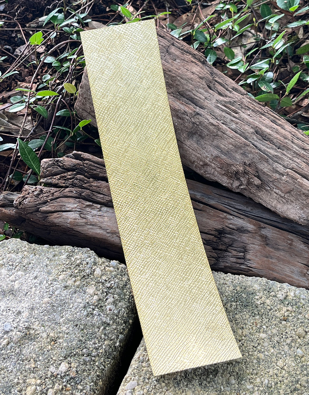 BSP263 "Snakeskin" Patterned Brass Sheet 2-1/2" Wide