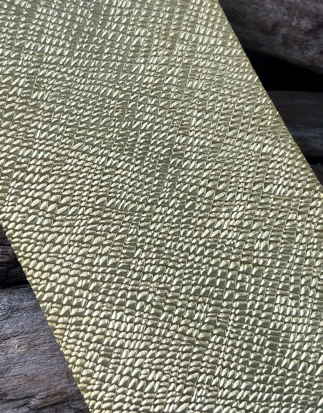 BSP263 "Snakeskin" Patterned Brass Sheet 2-1/2" Wide