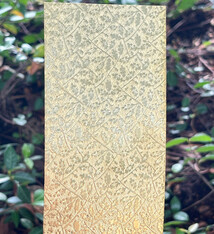 BSP264 "Leafy" Patterned Brass Sheet 2-1/2" Wide