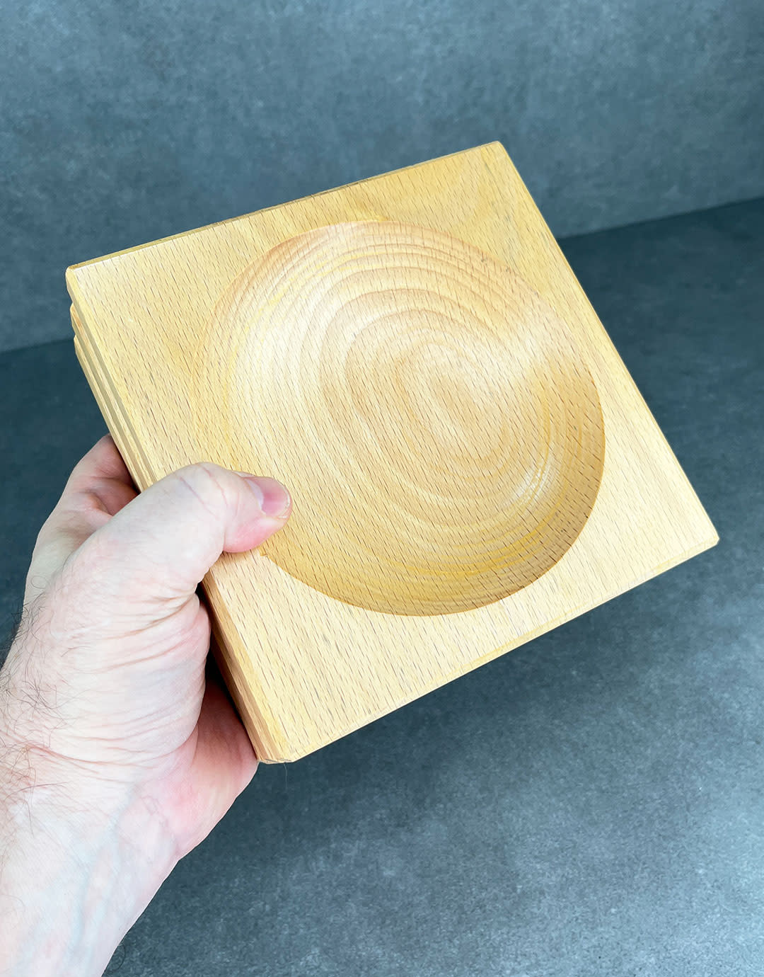 DA3150 = Large Wood Shaping Block with 2 Depressions