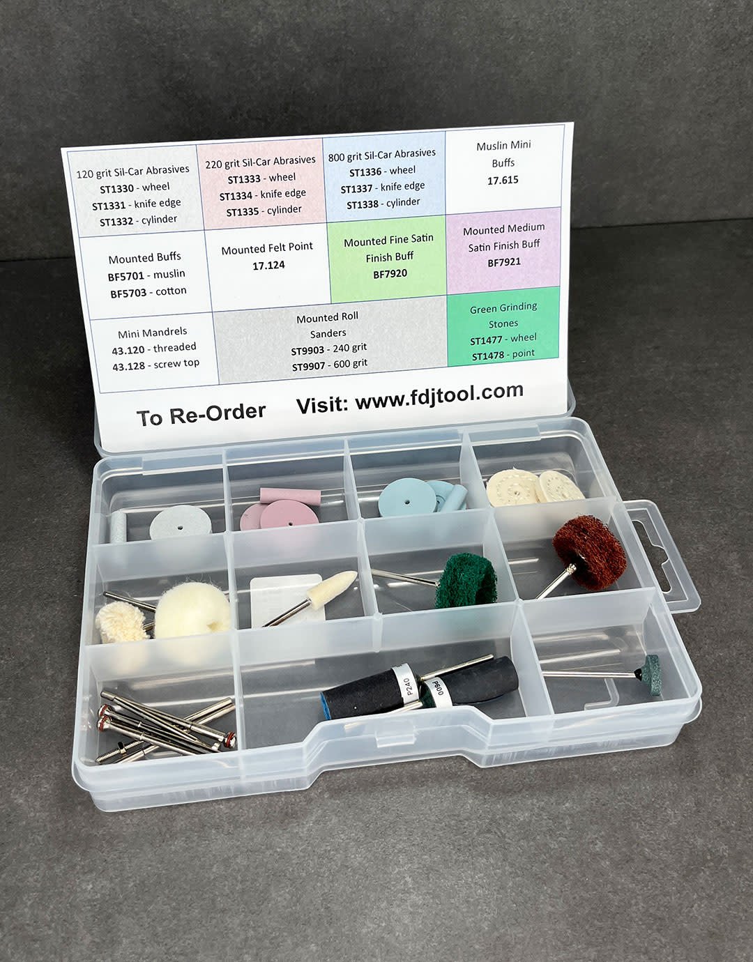 KIT206 = Flexshaft Polishing Starter Accessory Kit (27pcs)