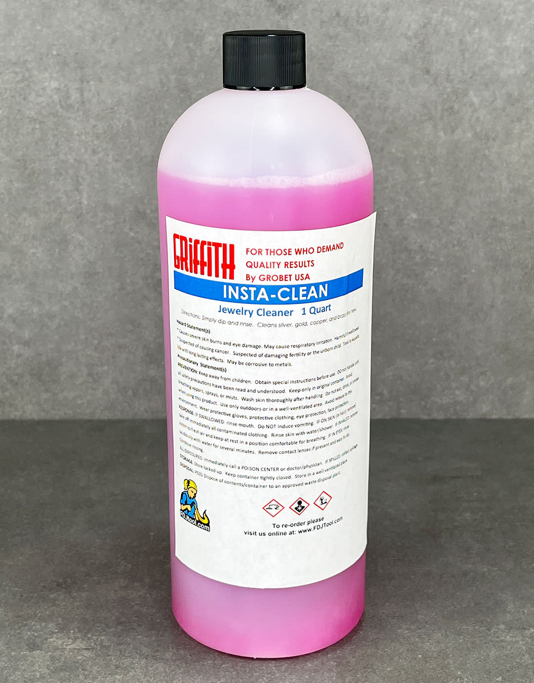 CL2301 = Griffith Insta-Clean Tarnish Remover Dip 32oz