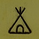 PN5673 = DESIGN STAMP 6mm - teepee