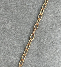 800BR-08 = Brass Oval Cable Chain 2.3mm wide (FOOT)