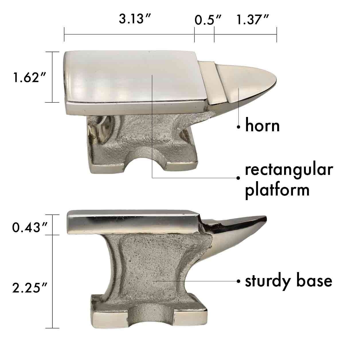 AN554 = Anvil - Horn Shaped  2lb Flat Top