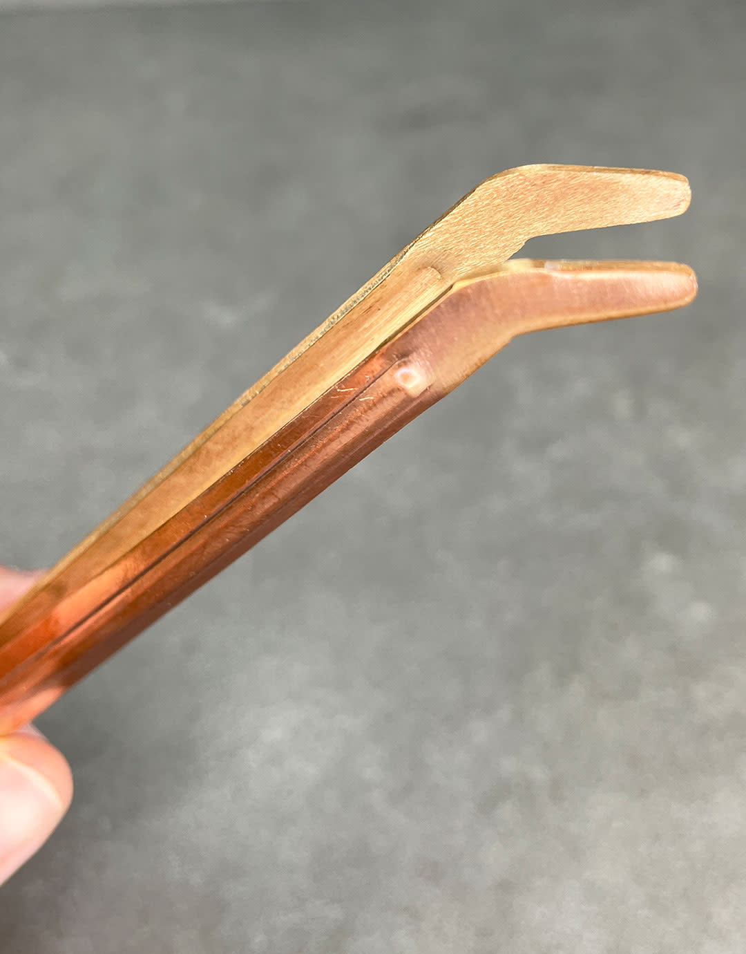 TW959 = Curved Copper Tongs - Reinforced