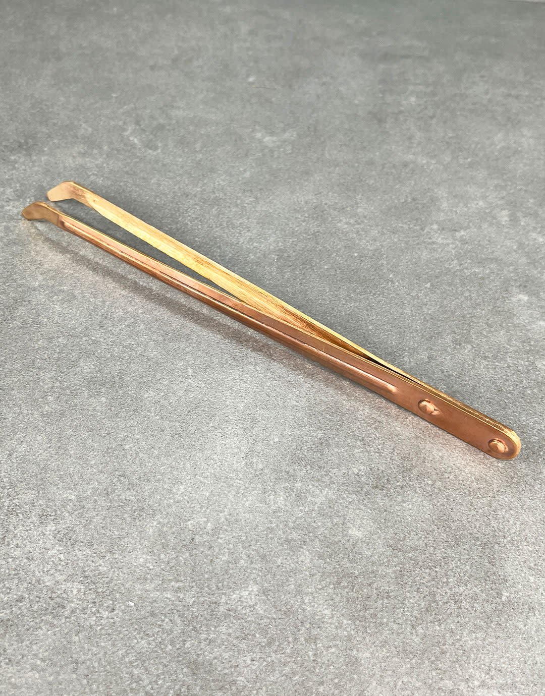 TW959 = Curved Copper Tongs - Reinforced