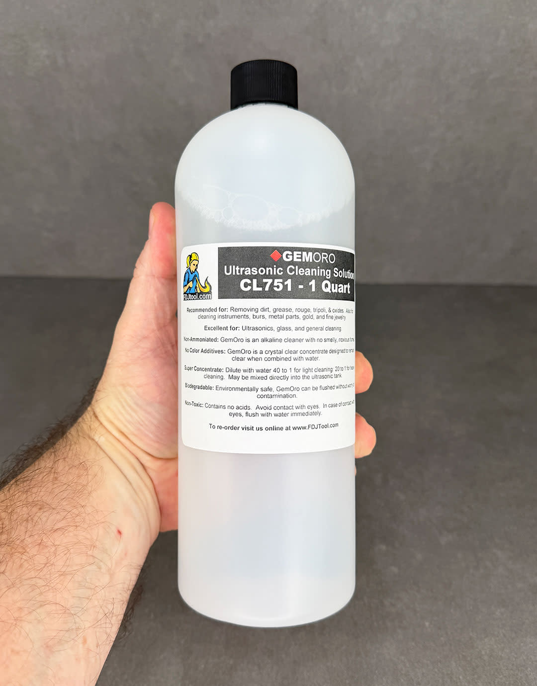CL751 = Gem-Oro Ultrasonic Soap 1qt