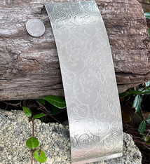SSP49 = Patterned Sterling Silver Sheet ''Grapevine'' 2'' x 6'' (Choose Gauge)
