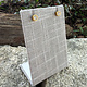 DER7001 = Grey Linen Earring Display 2-1/2'' wide x 3-1/2'' high (Pkg of 3)