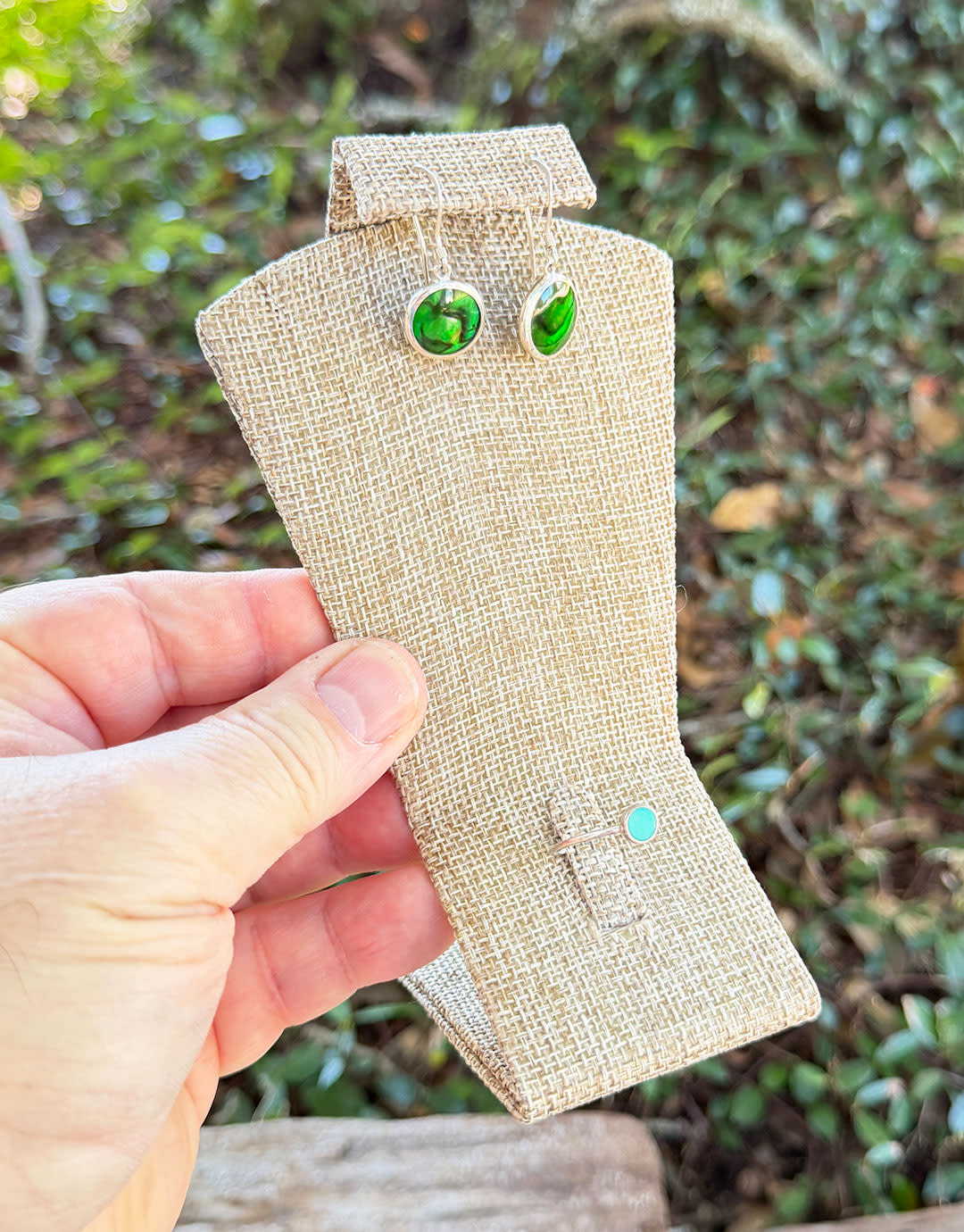 DCO3705 = Burlap Combination Display 3-3/8''W x 5-1/2''H