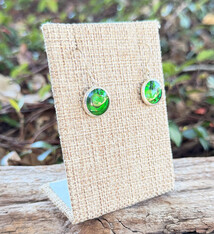 DER301 = Burlap Earring Display 2-1/2'' wide x 3-1/2'' high (Pkg of 3)