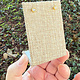 DER301 = Burlap Earring Display 2-1/2'' wide x 3-1/2'' high (Pkg of 3)