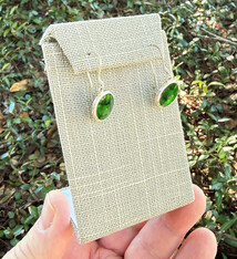 DER7002 = Grey Linen Earring Stand with Flap 2-3/8'' x 1-1/2'' x 3-3/8'' high (Pkg of 3)