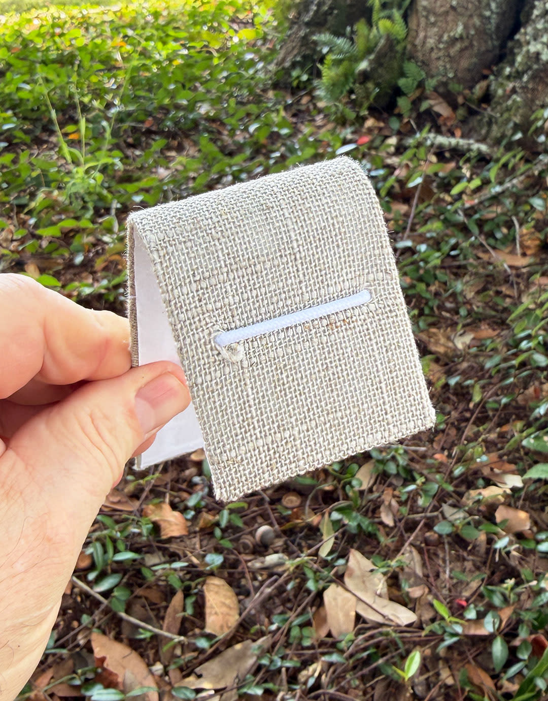 DBR7239 = Grey Linen Single Bracelet Ramp 1-1/2'' x 7-3/4''  (Pkg of 3)