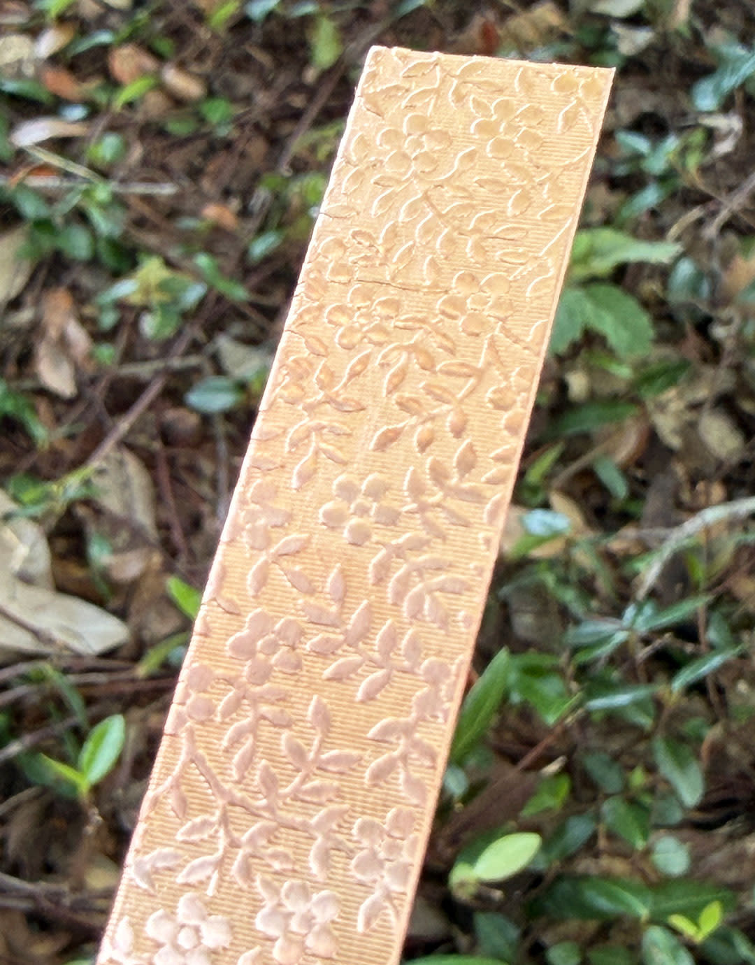 CSP347 = Pattern Copper Strips (Mini Floral) 6" x 1/2" 24ga (Pkg of 5)