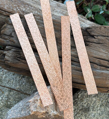CSP347 = Pattern Copper Strips (Mini Floral) 6" x 1/2" 24ga (Pkg of 5)