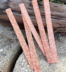 CSP352 = Patterned Copper Strips "curvy" 6" x 1/2"  24ga (Pkg of 5)