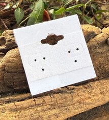 DER710 = Hanging Earring Cards White 1-1/2'' Plain (Pkg of 100)