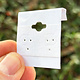 DER710 = Hanging Earring Cards White 1-1/2'' Plain (Pkg of 100)