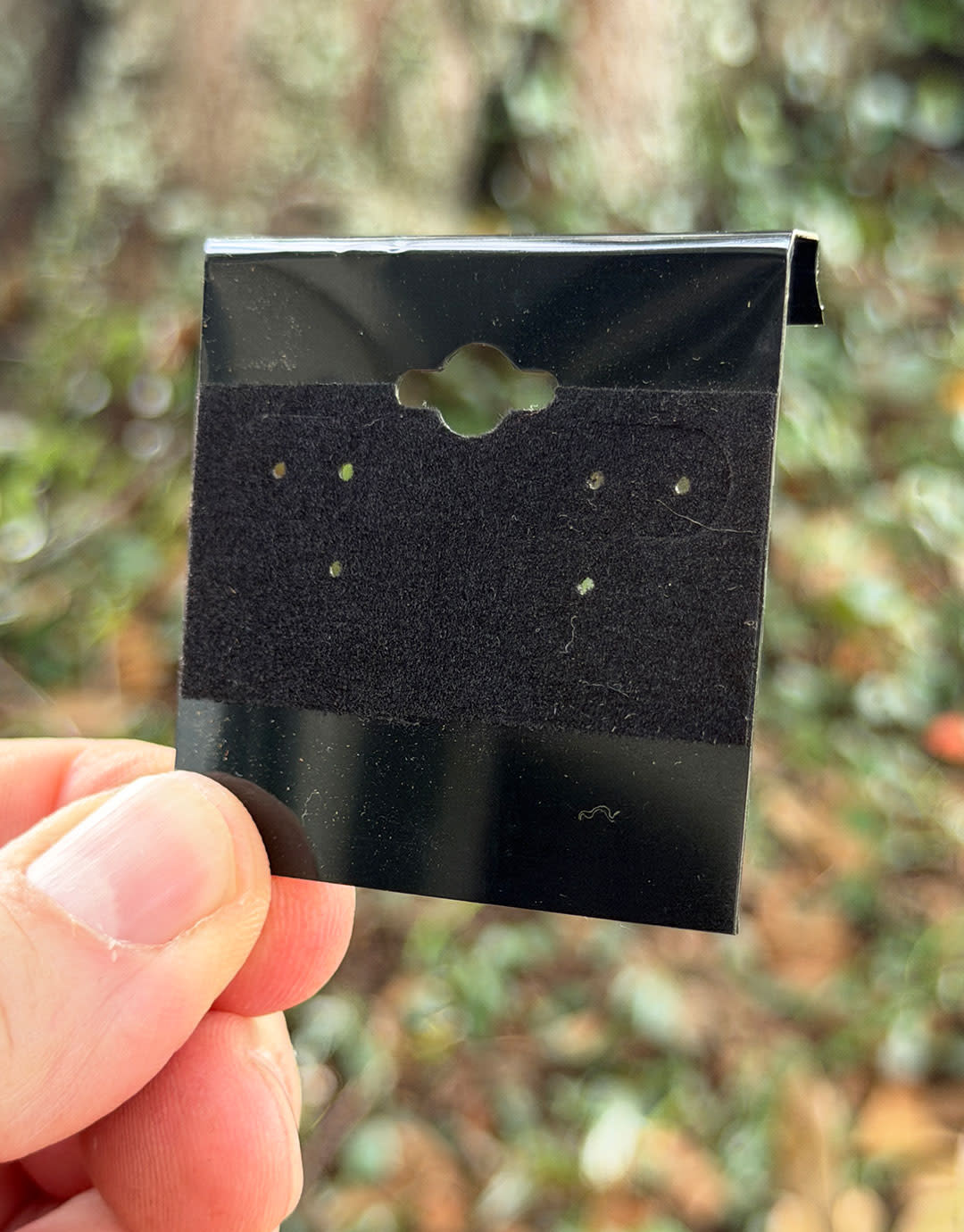 DER800 = Hanging Earring Cards Black 2'' Plain (Pkg of 100)