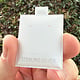 DER8023 = White Plastic Puff Pad 1-1/2''x1-3/4'' with Imprint ''Sterling'' (Pkg of 100)