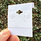 DER810 = Hanging Earring Cards White 2'' Plain (Pkg of 100)