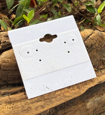 DER810 = Hanging Earring Cards White 2'' Plain (Pkg of 100)
