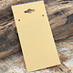 DCH750 = Hanging Necklace Card Kraft Paper Covered  2 x 4''  ''PLAIN'' (Pkg of 100)