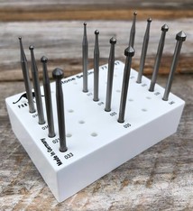 Panther Burs 77.1497 = Setting Bur Set Tungsten/Vanadium (1.0 to 4.0mm) 12pcs