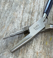 Eurotool PL7470 = Looping Pliers with Stepped Jaw and Flat Jaw by Eurotool